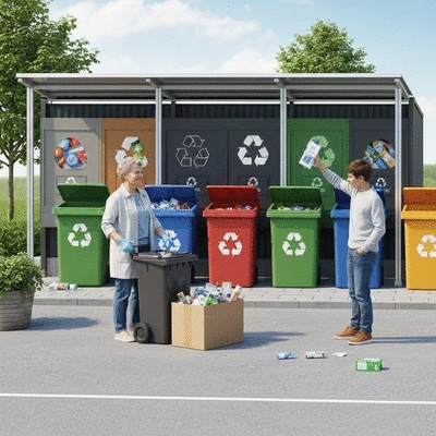 Umweltbewusste Praktiken in der Abfallentsorgung