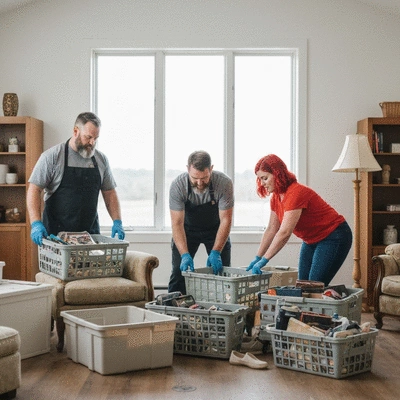 Professionelle Nachlassreinigung in Aktion